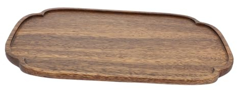 Zerodeko Handmade Wood Serving Tray Japanese Style Plate for Food Tea Fruits Bread Lightweight and Portable