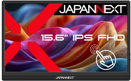 JAPANNEXT Ecran Portable Tactile 15.6 IPS Full HD | JN-MD-i156F-T-LE | Full HD (1920x1080) Haut-parleurs intégrés MiniHDMI(x1) USB-C(x1) Prise Jack(x1) | G-Sync/FreeSync | JN-MD-i156F-T-LE