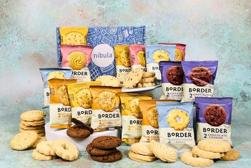 Borders Biscuit Hamper | Nibula Treats | Luxury Gift Box with 30 biscuits from Border Biscuits | Family Favourites for Gifting, Sharing & Tea Time
