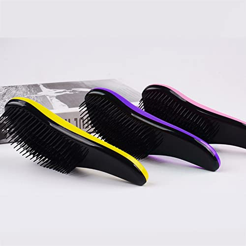 BRRNOO Épurateur de Cuir Chevelu, Stimulateur de Cuir Chevelu, Exfoliant pour, Dents Rondes Douces, Brosse de Massage du, Brosse Exfoliante pour Hommes et Femmes, Types, Violet