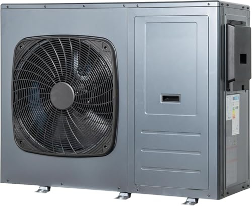 SMETA Pompa di calore ad aria monoblocco R290 12 kW, monofase, riscaldamento 3 in 1, raffreddamento e acqua calda, WiFi, monofase e ammissibile, A+++