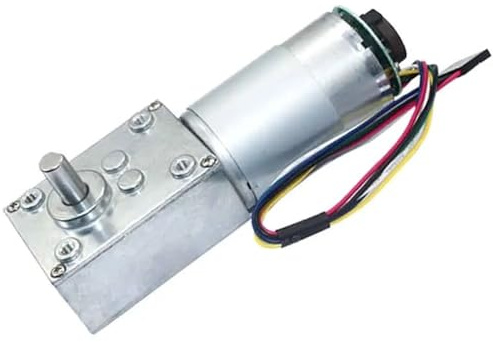 Encoder motore elettrico alto 555 cc 12v / 24v riduttore a vite senza fine angolare autobloccante invertito Cancello scorrevole A5840-555(Motor,27R,24V)