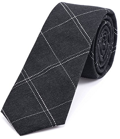 DonDon Herren Krawatte 6 cm gestreift Baumwolle