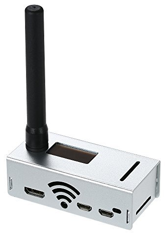 Desconocido Mini MMDVM Hotspot Placa de expansión 433 MHz Antena Spot Radio estación WiFi Módem de Voz Digital con Funda para DMR YSF Raspberry Pi, Color Plateado