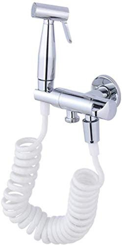 SLRMKK Hand Bidet Sprayer, Hand Bidet Bidet Wasserhähne Toilettenschlauch Bidet Sprayer WC Sprayer Kit Bestes persönliches Sanitär-Duschset - Edelstahl WC-Spritzpistolen-Set Toiletten-Toilettensp