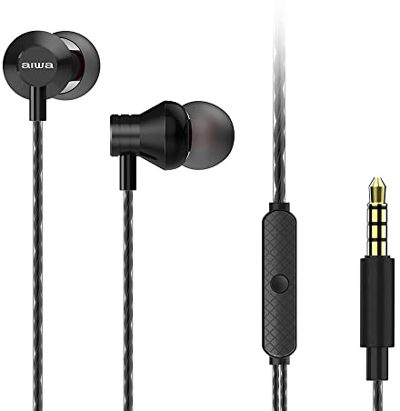 Aiwa ESTM-50BK Ultra compact dynamic In-Earphone