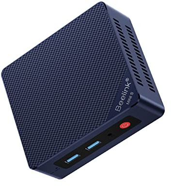 Beelink Mini PC GK35 Windows 10 Pro Quad Core con Intel J3455, 8GB RAM 128G SSD, 4K Dual HDMI Mini Desktop pc 2.4G/5G WiFi, Gigabit Ethernet, USB 3.0, BT-4.0 Supporto Auto Power On