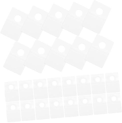 Ciieeo 300stücke Pvc Selbstklebende Hängelaschen Für Einzelhandel Waren Display Tags Hängeetiketten Mit Klebstoff Für Ladendisplays Strapazierfähig Für Büro Und Zuhause