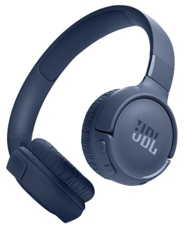 JBL Tune 520BT - Wireless On-Ear Headphones, Up to 57H Battery Life and Speed Charge, Lightweight, Comfortable and Foldable Design, Hands-Free Calls with Voice Aware (Blue)