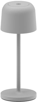 Lumisky Sophia Kabellose Tischlampe LED Warmweiß Dimmbar H20cm, Grau
