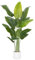ZEEOZE Artificial Bird of Paradise Plant 200cm Tall Fake Tropical Palm Tree Large Fake Plants with 15 Silk Banana Leaves Faux Plant Indoor Decor Trees with White Pot for Home Bedroom Living Room Decor
