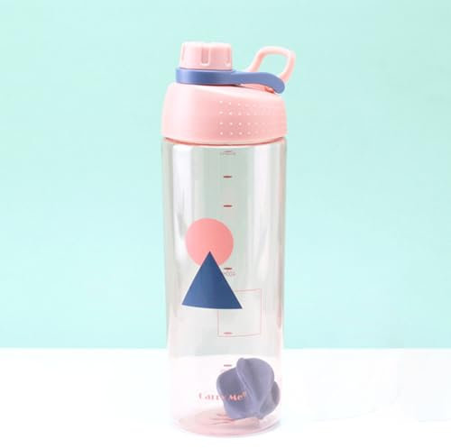 Vllcsla Mezclador de Proteínas Shaker Proteinas 800ml Mezclador de Batidos para Gym - Botella Mezcladora de Proteinas con Tapa de Rosca sin BPA, Agitador de Proteínas a Prueba de Fugas