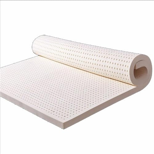 Antiallergisch Naturlatex-Matratze 90×150cm(35×59inch), 100% Natur Latex-Matratze Weich und Bequem, Multifunktionale Latexmatratze Drucklinderung für Rückenschmerzen,3in