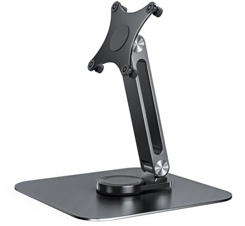 Missun Monitorständer Einstellbarer mit 360° drehbarer Basis, Ergonomisch Tragbarer Monitorhalter, VESA 75x75 MM Tischhalterung Touchscreens Ständer geeignet für Bildschirm von 13 bis 17,3 Zoll