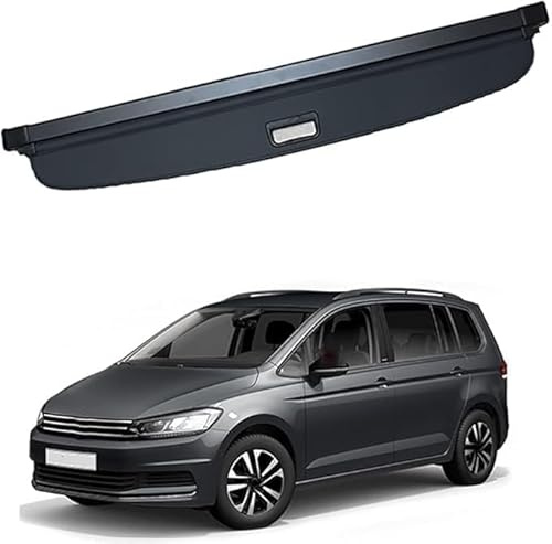 DHONDT Auto Laderaumabdeckung für VW TOURAN 2016-2020,Schutzhülle Versenkbarer Kofferraumdeckel Autozubehör