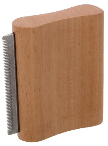 FONDOTIN Pferdehaar Entfilzungsbürste Aus Holz Effektives Deshedding-tool Für Fellpflege Von Fördert Die Durchblutung Ergonomisches Design Einfache Anwendung