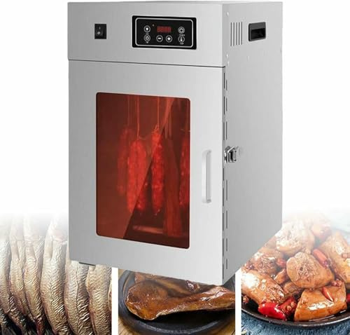 Stainless Steel Food Dehydrator, ROTATORY MEAT DECERATOR WITH ADJUSTABLE THERMOSTAT FROM 30 TO 90 C 24 HOURS, FOOD DINNER