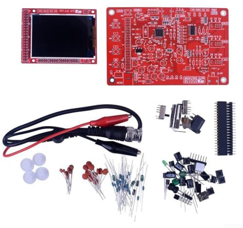 Kit oscilloscopio digitale fai da te con display TFT da 2 4 pollici con frequenza di campionamento da 1 msps per osservazioni del segnale a bassa frequenza (parti di dispersione)