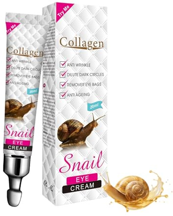 Creme Contour des Yeux, Crème Yeux Anti Rides, Crème Contour des au Collagène, Raffermissante et Hydratante,Lisse les Rides et les Ridules, pour éliminer les Poches Sous les 20ML