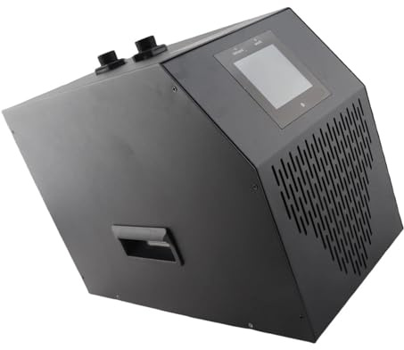 Acondicionador de Agua para acuarios, Enfriador de Agua hidropónico silencioso for Agua Dulce y Salada, Puerto de Entrada y Salida G3/4, 1/10 HP, 42 galones, for el hogar y el Acuario.