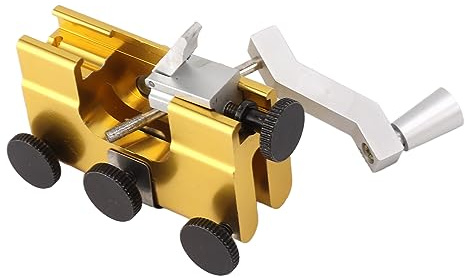 Portable Hand-Cranked Chainsaw Sharpener Kit - Aluminum Alloy & Sandsteel Clamp Sharpening Jig with 2 Holes for Quick, Precise Chain Saws Sharpening