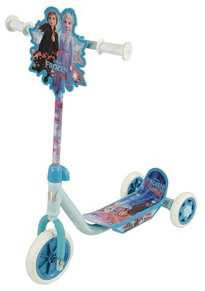 Frozen 2 Kids Tri-Scooter Age 3+ | Adjustable 3 Wheel Officially Licensed Toy for Girls and Boys | Multicoloured