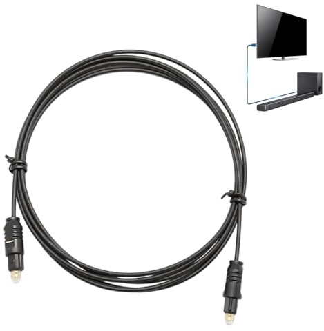 Wtirey 3M Digital Optical Audio Cable,Metal Fiber Optic Cable for Soundbar to TV,Home Theater Speaker Cables,Digital Audio Fiber Optic Cables,Digital Coaxial Audio Cable,Metal Audio Speaker Cable