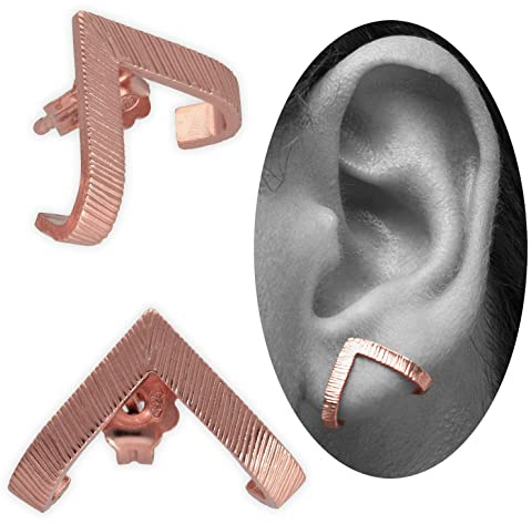 Gehämmerte Dreieck Huggie Ohrringe aus 925 Sterlingsilber – minimalistisch, zeitlos und hypoallergen – handmade by Emmanuela