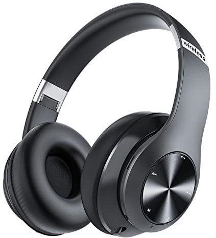 Moobesthy Wireless Headphones Over Ear, Bluetooth Headphones Over Ear, 60H Playtime Headphones Wireless Bluetooth with 6 EQ Modes, Headphones with Mic