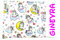 Federa personalizzata con nome per cuscino lettino bambino, idea regalo (40 x 60, UNICORNO)