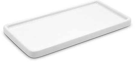 LoeJan 6 Bathroom Tray, Ceramic Vanity Dish for Counter Kitchen Soap Perfume Candle, Small Organizer Plate for Home Decor Plant