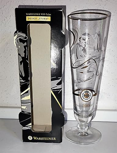 Rofu -Action-Kik – Warsteiner WM – Tulipe 2010 / Verre tempête / Pilsglas – Flûte à bière – Verre à bière/tulipe Warsteiner /