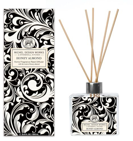 Michel Design Works Home Fragrance Reed Diffuser, Honey Almond (823182)
