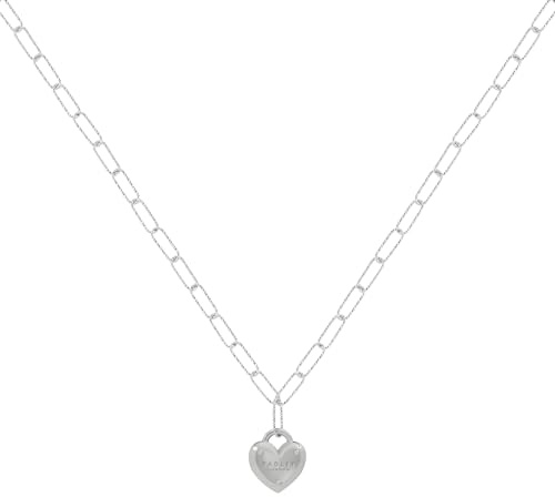 RADLEY Women's Silver Plated Heart Padlock Charm Pendant Necklace RYJ2447S