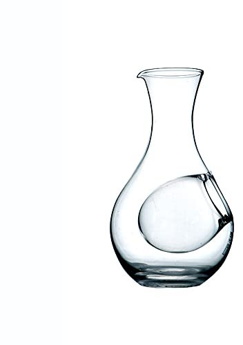 Decanter,Red Wine Decanter, 400ML Red Wine Carafe, Creative Japanese Style Glass Wine Bottle Thumb Hole Sake Glass Ice Jug Cooling Room Wine Pourer Decanter