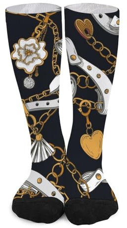 FENAC Damen Crew Socken Kettengürtel Wandersocken Wintersocken Atmungaktive Sportsocken Strümpfe Für Herren