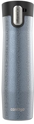 Contigo® Autoseal West Loop Tasse de voyage isotherme en acier inoxydable avec couvercle facile à nettoyer, 710 ml