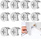 10PCS Durable Cam Lock Set for Drawers & Wardrobes – Anti-Corrosion, Secure Furniture Connector White