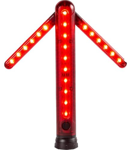 Muteitt Luz Led De Emergencia para Carretera, Luz De Advertencia De Flecha De Seguridad Plegable, Varita De Seguridad para Tráfico con Soporte Magnético