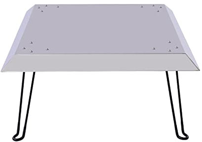 Feuerabdeckung, Feuerschale mit Funkenschutz, Edelstahl-Feuerschalenabdeckung, Feuerschalen-Hitzeschutz, faltbar, kann als Tisch verwendet werden (63,5 x 63,5 x 30,8 cm)