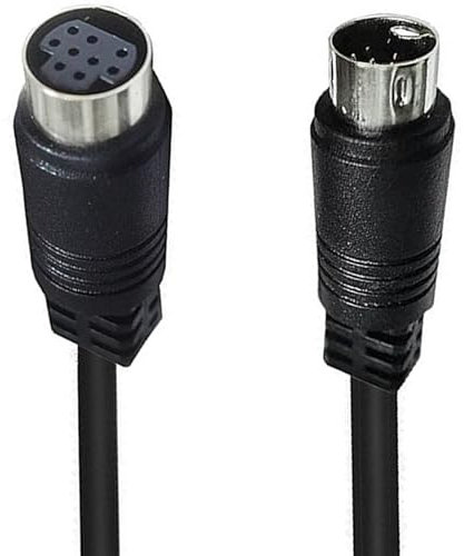 9-poliges S-Videokabel, kleines DIN-Kabel für fortgeschrittenes Hören und Videoübertragung mit geradem Kopf/Ellenbogen