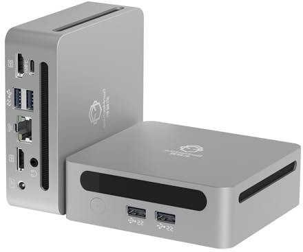GenMachine Mini PC AMD Ryzen 7 5700U Mini Computers Up to 4.3GHz 8c/16t, 32GB DDR4, 1TB SSD & M.2 NVME, Gaming PC with Wifi6/BT5.2, Gaming/Office/Design
