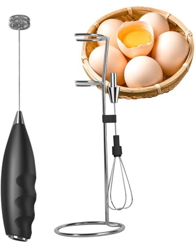 Coffee Stirrers Electric | Manual Coffee Blender,Latte Steamer Automatic, Cordless Foamer Portable for Protein-Shake, Camping, Iced-Drinks