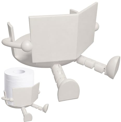 Porte-Papier Toilette – Distributeur de Serviettes de Lecture Mignon et en 3D | Porte-Papier Toilette décoratif – pour Camping-Car, remorque, Camping, Voyage, Maison, Maison d'hôtes