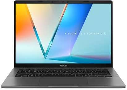 ASUS Vivobook S14 S3407QA#B0GN3KDVMR, Notebook con display 14 IPS, Anti-glare,60Hz, Snapdragon® X X1 26 100 Processor, RAM 16GB, 512GB SSD, WIN11 Home, Grigio