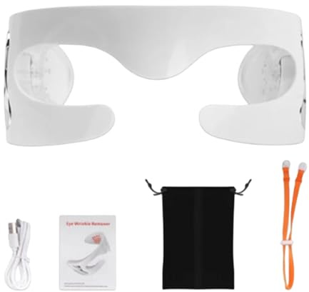 Augenmassagegerät – Rotlicht-Augenpflege-Gerät mit 3D-Panorama-Massagebrille | Tragbares Augenmassagegerät zur Linderung von Müdigkeit, Reduzierung von Schwellungen