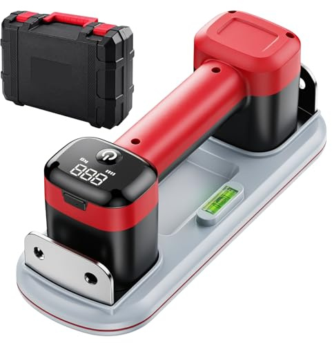 Ventosa Elettrica Ventosa A Batteria Per Piastrelle, 300 Kg Sollevatore A Vuoto Con LCD Display Digitale, 26 x 9 Cm Aspiratore Per Vetro, Piastrelle, Vetro, Legno E Pareti In Cemento