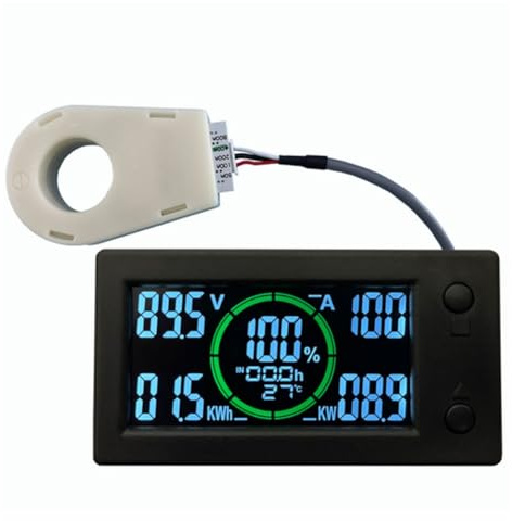 Stineng Farbdisplay Bluetooth Hall Coulomb Messgerät Lithium -Batterie -Stromanzeige Elektroauto RV -Spannungsstrom 400A
