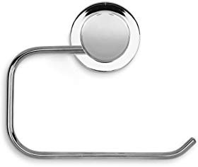 Croydex Stick 'n' Lock Toilettenpapierhalter, langlebig, verchromt, leicht zu reinigen und neu zu positionieren, 5 Jahre rostfreie Garantie, stark haftender Toilettenpapierhalter, kein Bohren