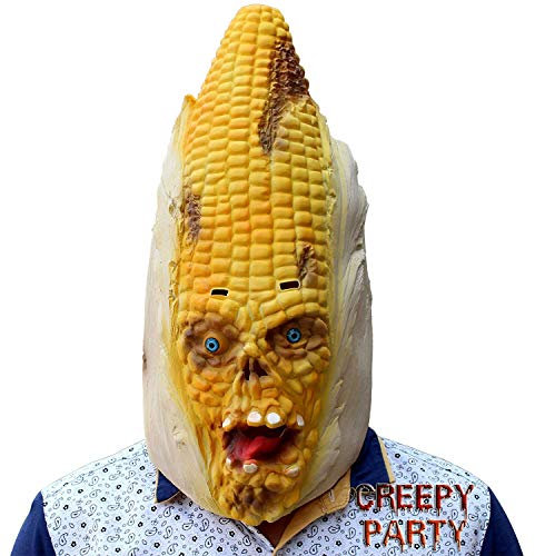 CreepyParty Halloween Kostüm Party Latex Kopf Masken (Mais)